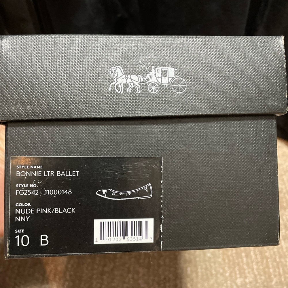 Coach Bonnie LTR Ballet flat . Nude/pink, size 10B